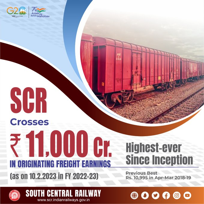 PM praises South Central Railway for Freight earnings