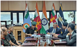 The MoU aimed at reducing Army’s dependence on fossil fuels