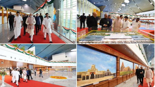 Inaugurated of New Integrated Terminal Building of Chennai Airport in Chennai