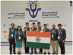 India tops the medal tally at the 34th International Biology Olympiad, UAE