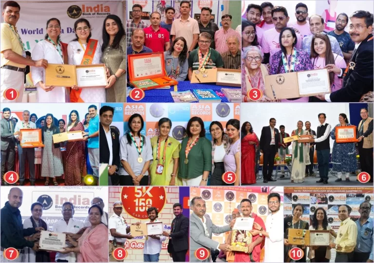 Top 10 achievers of India Book of Records