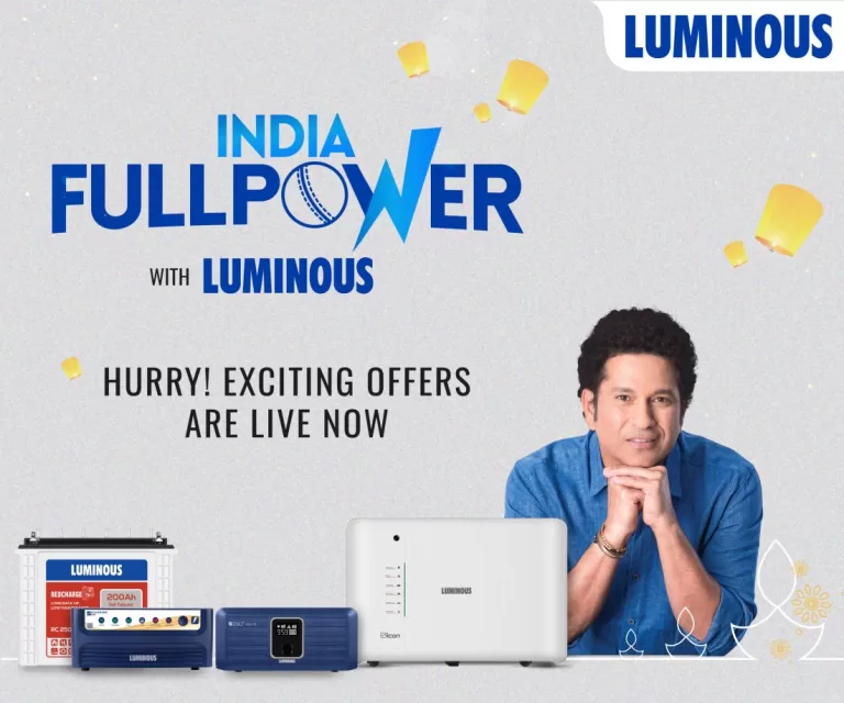 Luminous Power Technologies launches “India Full Power”festivecampaign on its diverse range of energy solutionsavailable on Amazon & Flipkart India