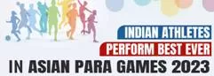 Indian para-athletes create history with India’s highest-ever Medal Tally in the Para Asian Games