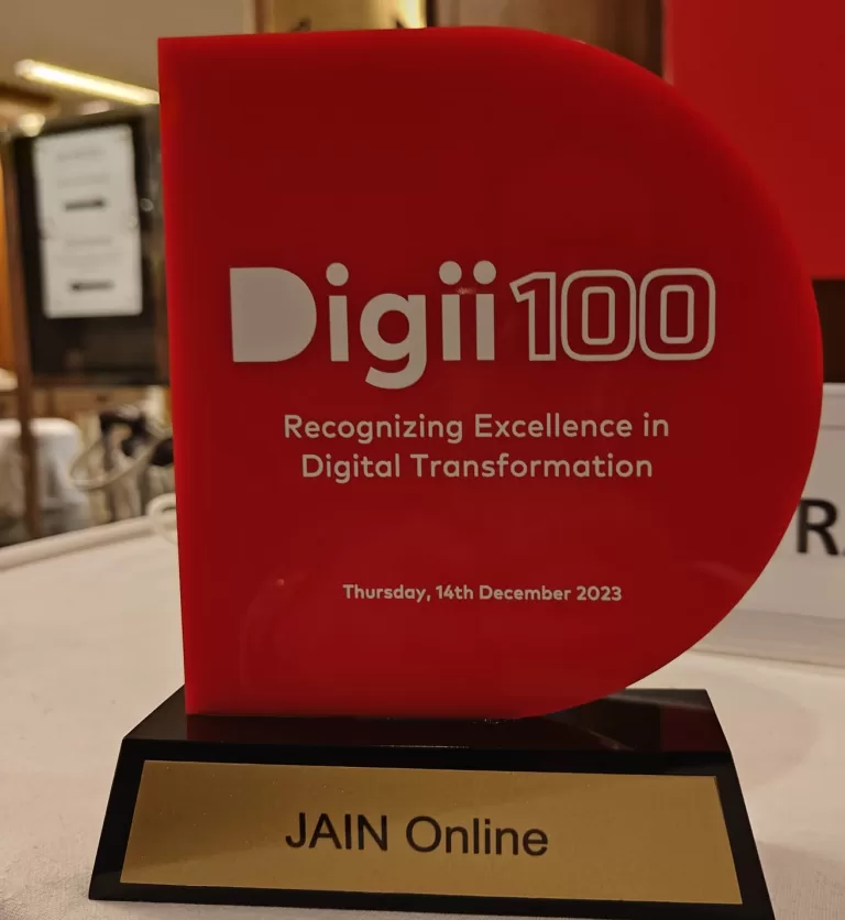 JAIN Online Honored with Digii100 Award for Pioneering Digital Transformation in Higher Education