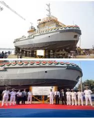 Launching of 25T Bollard Pull Tug Boat Bahubali and commencement of construction work of Yuvan in Kolkata