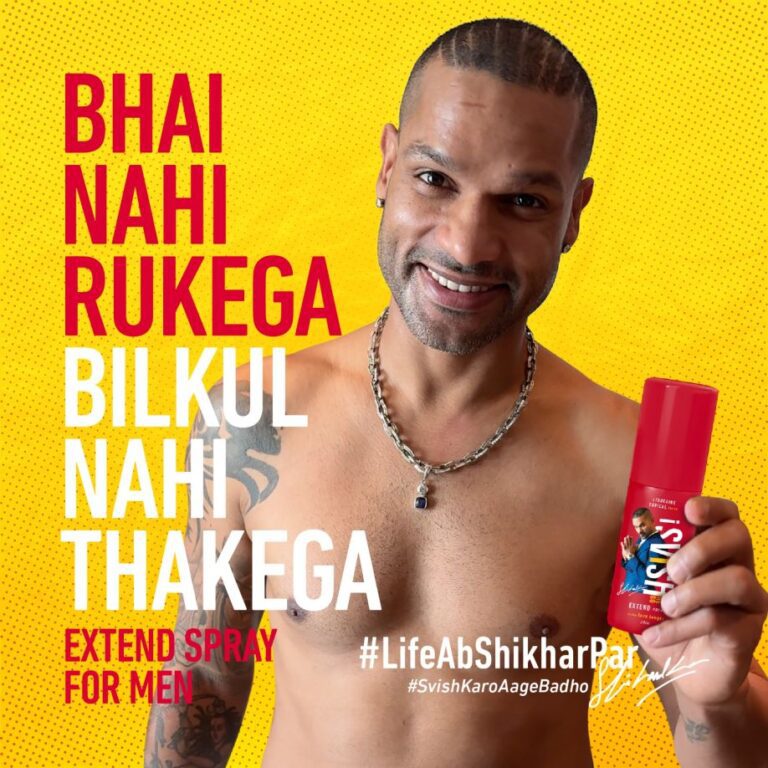 Svish On The Go Enters Sexual Health Category with Shikhar Dhawan as Brand Ambassador