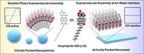 A group of researchers explored the self-assembly behavior of unique molecules NDI-L and NDI-D